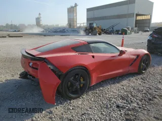 2014 Chevrolet Corvette 1LT with VIN 1G1YB2D78E5115206, listed as a Copart auction lot 68886004 with Not provided miles and Salvage title. Bid and sale history available at DreamBid. Image 3.