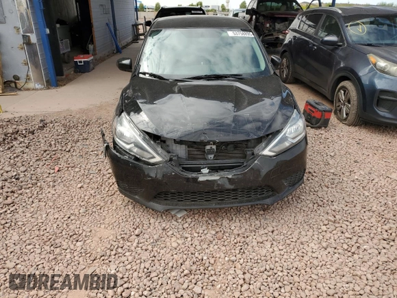 2017 Nissan Sentra SV with VIN 3N1AB7AP1HY222828, listed as a Copart auction lot 53758895 with 123,424 mi miles and Salvage Title. Bid and sale history available at carsss.com. Image 5.