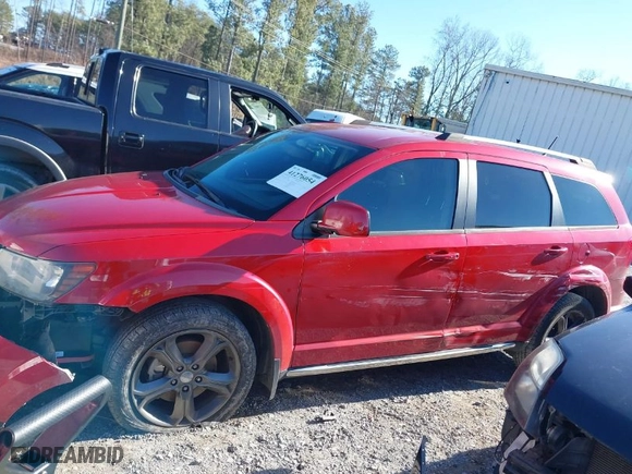 2017 Dodge Journey Crossroad Plus with VIN 3C4PDCGB5HT527140, listed as a IAAI auction lot 41276054 with NaN miles. Bid and sale history available at carsss.com. Image 14.