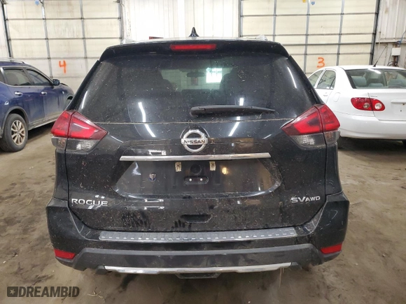 2017 Nissan Rogue SV with VIN 5N1AT2MV0HC897078, listed as a Copart auction lot 51037205 with 154,338 mi miles and Salvage Title. Bid and sale history available at carsss.com. Image 6.