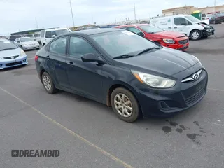 2013 Hyundai Accent GLS with VIN KMHCT4AE4DU317182, listed as a IAAI auction lot 42014968 with 77,373 mi miles and . Bid and sale history available at DreamBid. Image 1.