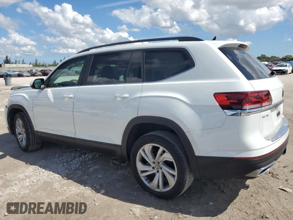 2023 Volkswagen Atlas SE with VIN 1V2JR2CA0PC549599, listed as a Copart auction lot 47189555 with 18,291 mi miles and Non repairable. Bid and sale history available at DreamBid. Image 2.