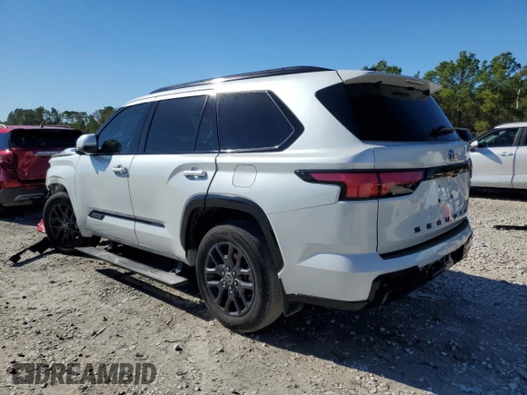 2023 Toyota Sequoia SR5 with VIN 7SVAAAAA4PX002324, listed as a Copart auction lot 81183314 with 40,964 mi miles and Salvage Title. Bid and sale history available at carsss.com. Image 2.