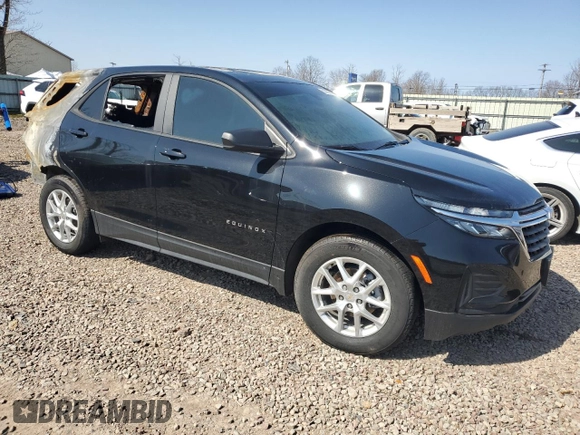 2024 Chevrolet Equinox LS with VIN 3GNAXHEG3RL213987, listed as a Copart auction lot 52985665 with Not Provided miles and Salvage Title. Bid and sale history available at DreamBid. Image 4.