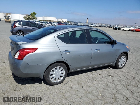 2013 Nissan Versa SV with VIN 3N1CN7AP2DL853742, listed as a Copart auction lot 60462615 with 75,587 mi miles and Salvage title. Bid and sale history available at DreamBid. Image 3.