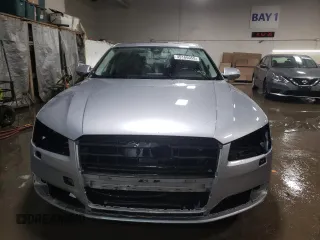 2015 Audi A8 with VIN WAUJGAFD1FN011100, listed as a Copart auction lot 49166055 with 38,575 mi miles and Salvage title. Bid and sale history available at DreamBid. Image 5.