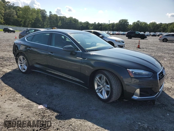 2022 Audi A5 Sportback Premium with VIN WAUABCF58NA040165, listed as a Copart auction lot 65185634 with 34,527 mi miles and Salvage Title. Bid and sale history available at carsss.com. Image 4.