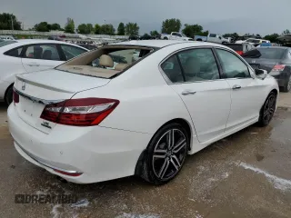 2017 Honda Accord Touring with VIN 1HGCR3F91HA009968, listed as a Copart auction lot 55858414 with 133,083 mi miles and Salvage title. Bid and sale history available at DreamBid. Image 3.