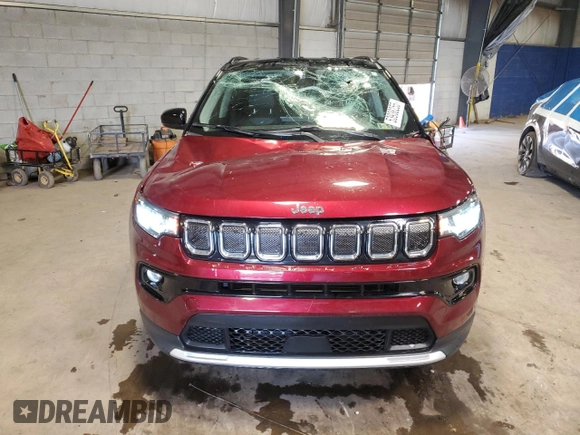 2022 Jeep Compass High Altitude with VIN 3C4NJDCB1NT226128, listed as a Copart auction lot 53938255 with 11,232 mi miles and Salvage Title. Bid and sale history available at DreamBid. Image 5.