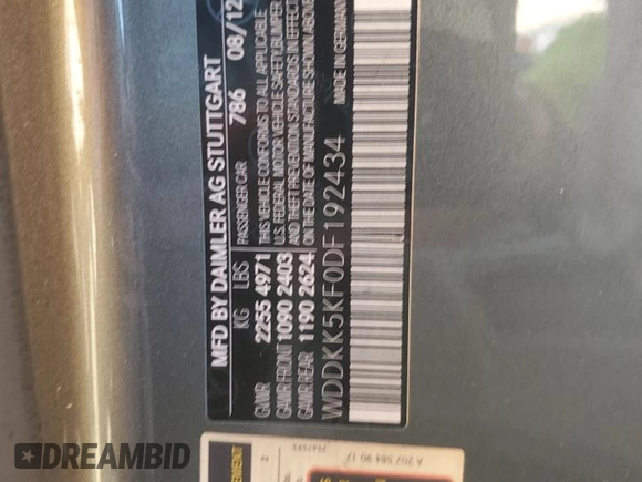 2013 Mercedes-Benz E 350 z VIN WDDKK5KF0DF192434, wystawiony jako Copart lot #49208725 z przebiegiem 91 072 mil mil oraz Szkoda całkowita • Salvage title. Historia ofert i sprzedaży dostępna na DreamBid. Obrazek 13.