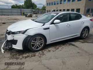 2013 Kia Optima SX with VIN 5XXGR4A6XDG166027, listed as a Copart auction lot 57479215 with 123,060 mi miles and Salvage title. Bid and sale history available at DreamBid. Image 1.