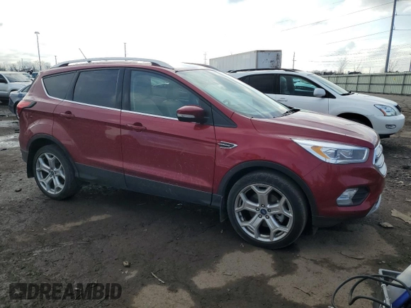 2019 Ford Escape Titanium with VIN 1FMCU9J91KUB56025, listed as a Copart auction lot 52856655 with 56,612 mi miles and Clean Title. Bid and sale history available at carsss.com. Image 4.