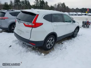 2019 Honda CR-V EX-L with VIN 2HKRW2H84KH665159, listed as a IAAI auction lot 41558717 with 77,307 mi miles. Bid and sale history available at carsss.com. Image 4.