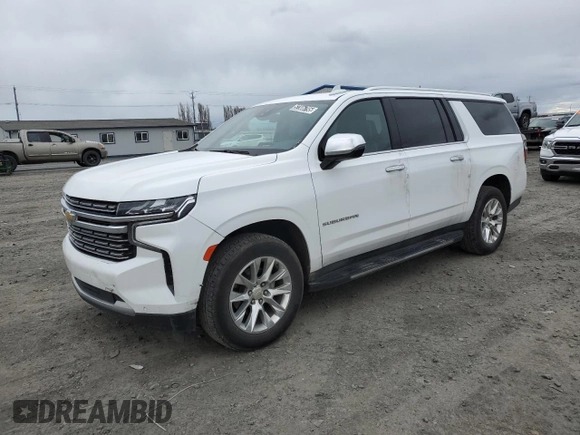 2023 Chevrolet Suburban Premier with VIN 1GNSKFKDXPR253331, listed as a Copart auction lot 52306795 with 50,363 mi miles and Clean Title. Bid and sale history available at DreamBid. Image 1.