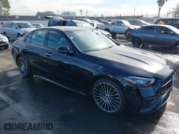 2024 Mercedes-Benz C 300 with VIN W1KAF4GB6RR171657, listed as a IAAI auction lot 41232985 with 9,213 mi miles and . Bid and sale history available at DreamBid. Image 1.