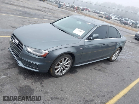 2016 Audi A4 Premium with VIN WAUBFAFL7GN016012, listed as a IAAI auction lot 41489832 with 125,826 mi miles. Bid and sale history available at carsss.com. Image 2.