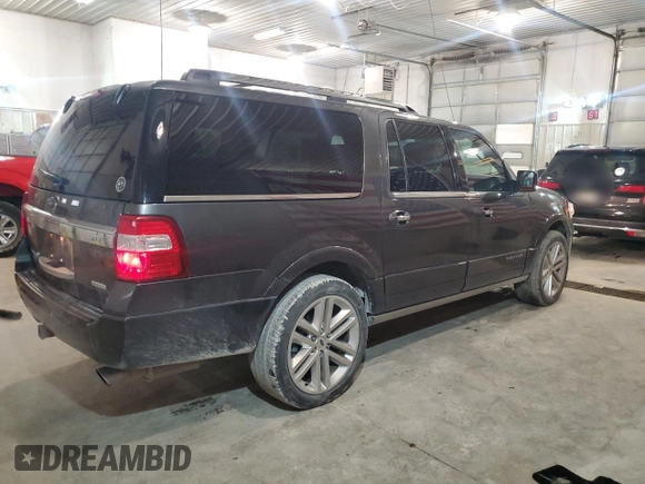 2017 Ford Expedition EL Platinum with VIN 1FMJK1MT5HEA20893, listed as a Copart auction lot 80645714 with 158,608 mi miles and Salvage Title. Bid and sale history available at carsss.com. Image 3.