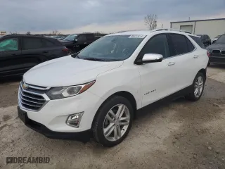 2020 Chevrolet Equinox Premier with VIN 2GNAXYEX3L6131639, listed as a Copart auction lot 86572814 with 44,306 mi miles and Salvage Title. Bid and sale history available at carsss.com. Image 1.