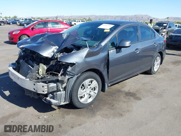 2013 Honda Civic LX with VIN 2HGFB2F59DH300657, listed as a IAAI auction lot 42111248 with Not Provided miles and . Bid and sale history available at DreamBid. Image 17.