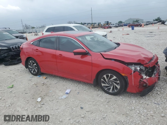 2017 Honda Civic EX z VIN 2HGFC2F78HH502412, wystawiony jako Copart lot #51948665 z przebiegiem 133 900 mil mil oraz Szkoda całkowita • Salvage title. Historia ofert i sprzedaży dostępna na DreamBid. Obrazek 4.