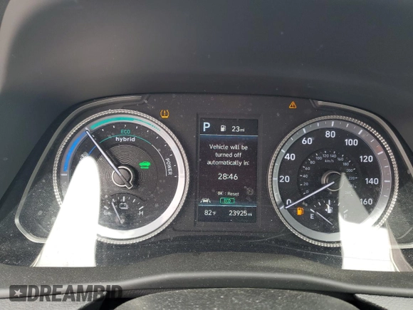 2023 Hyundai Sonata Hybrid Blue with VIN KMHL24JJ1PA067230, listed as a Copart auction lot 54816005 with 23,925 mi miles and Salvage Title. Bid and sale history available at carsss.com. Image 9.