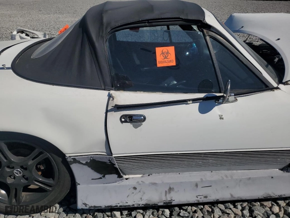 1992 Mazda MX-5 Miata with VIN JM1NA3513N0315663, listed as a Copart auction lot 47351805 with 222,222 mi miles and Salvage Title. Bid and sale history available at carsss.com. Image 10.