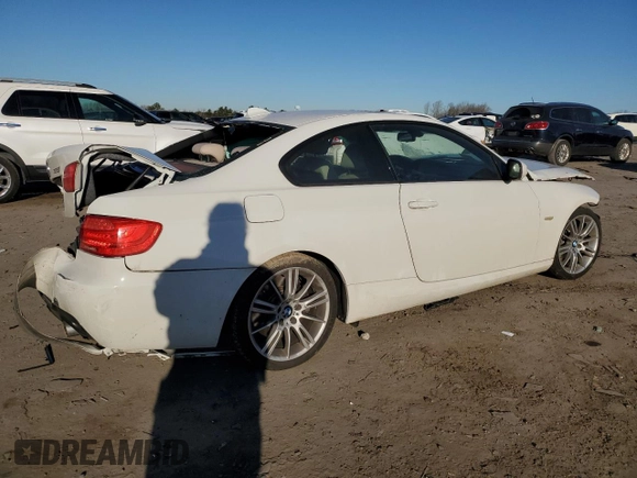 2012 BMW 3 Series 335i with VIN WBAKG7C52CE802073, listed as a Copart auction lot 41784224 with 0 mi miles and Salvage Title. Bid and sale history available at carsss.com. Image 3.