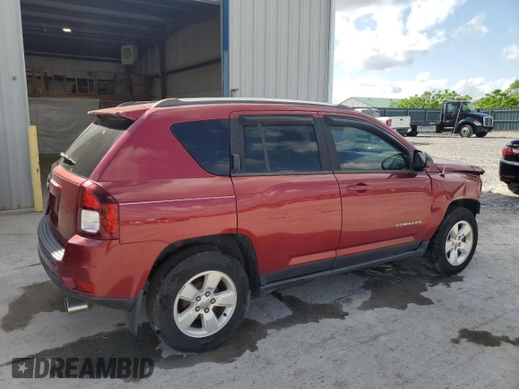 2015 Jeep Compass Sport with VIN 1C4NJCBA7FD190830, listed as a Copart auction lot 55648455 with 106,758 mi miles and Salvage Title. Bid and sale history available at carsss.com. Image 3.