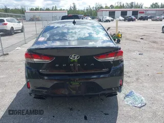 2018 Hyundai Sonata SEL with VIN 5NPE34AF3JH647018, listed as a IAAI auction lot 41687419 with 97,561 mi miles and . Bid and sale history available at DreamBid. Image 16.