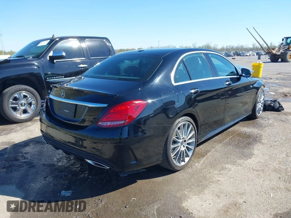 2018 Mercedes-Benz C with VIN 55SWF4JB1JU273692, listed as a IAAI auction lot 41827588 with 23,325 mi miles. Bid and sale history available at carsss.com. Image 4.