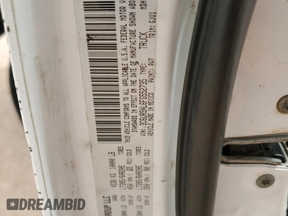 2015 Ram 2500 Laramie with VIN 3C6UR5NL6FG552735, listed as a Copart auction lot 51568925 with 284,745 mi miles and Salvage title. Bid and sale history available at DreamBid. Image 12.