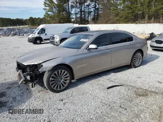 2012 BMW 7 Series 750Li with VIN WBAKB8C54CC965064, listed as a Copart auction lot 46308795 with 103,301 mi miles and Salvage Title. Bid and sale history available at carsss.com. Image 1.