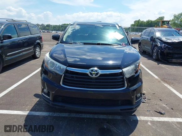 2015 Toyota Highlander Limited with VIN 5TDDKRFH3FS178486, listed as a IAAI auction lot 42658588 with 137,213 mi miles and . Bid and sale history available at DreamBid. Image 12.