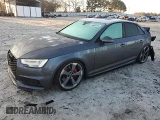 2018 Audi S4 Premium Plus with VIN WAUB4AF49JA165129, listed as a Copart auction lot 86059394 with 82,300 mi miles and Salvage Title. Bid and sale history available at carsss.com. Image 1.