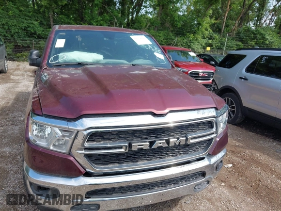 2022 Ram 1500 Lone Star with VIN 1C6RREFM1NN254323, listed as a IAAI auction lot 42378912 with 455 mi miles and . Bid and sale history available at DreamBid. Image 12.