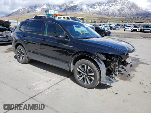 2022 Volkswagen Tiguan S with VIN 3VV0B7AXXNM045175, listed as a Copart auction lot 51555585 with 57,657 mi miles and Salvage title. Bid and sale history available at DreamBid. Image 4.