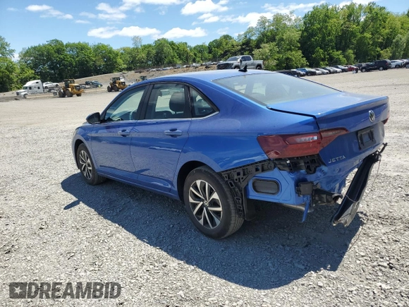 2023 Volkswagen Jetta S with VIN 3VW5M7BU6PM042471, listed as a Copart auction lot 56950155 with 7,043 mi miles and Salvage title. Bid and sale history available at DreamBid. Image 2.