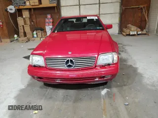 1997 Mercedes-Benz SL-Class with VIN WDBFA63F9VF143994, listed as a Copart auction lot 81814144 with 0 mi miles and Salvage Title. Bid and sale history available at carsss.com. Image 5.
