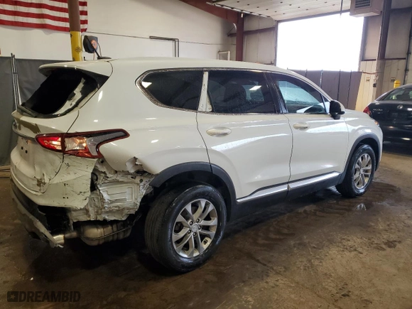 2019 Hyundai Santa Fe SE with VIN 5NMS23AD6KH009486, listed as a Copart auction lot 52077145 with 152,068 mi miles and Salvage Title. Bid and sale history available at carsss.com. Image 3.