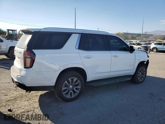 2023 Chevrolet Tahoe LS with VIN 1GNSCMKD7PR407530, listed as a Copart auction lot 73616884 with 11,871 mi miles and Salvage title. Bid and sale history available at DreamBid. Image 3.