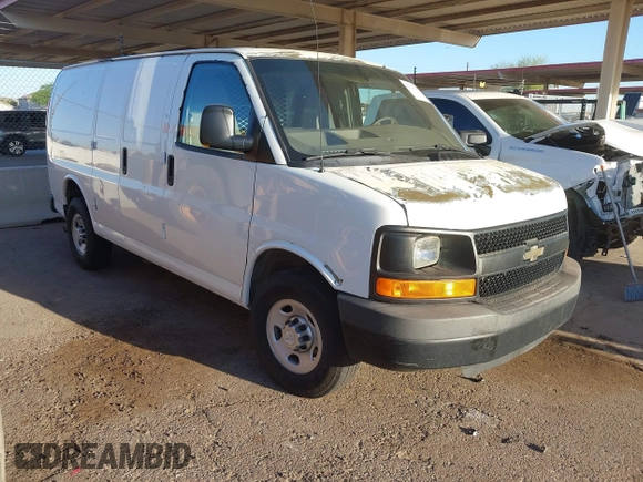 2011 Chevrolet Express Cargo z VIN 1GCWGFCG6B1120481, wystawiony jako IAAI lot #42218197 z przebiegiem 204 375 mil mil oraz . Historia ofert i sprzedaży dostępna na DreamBid. Obrazek 1.