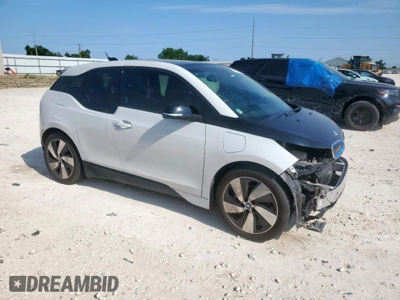2017 BMW i3 with VIN WBY1Z8C38HV894714, listed as a Copart auction lot 57520835 with 45,860 mi miles and Salvage title. Bid and sale history available at DreamBid. Image 4.