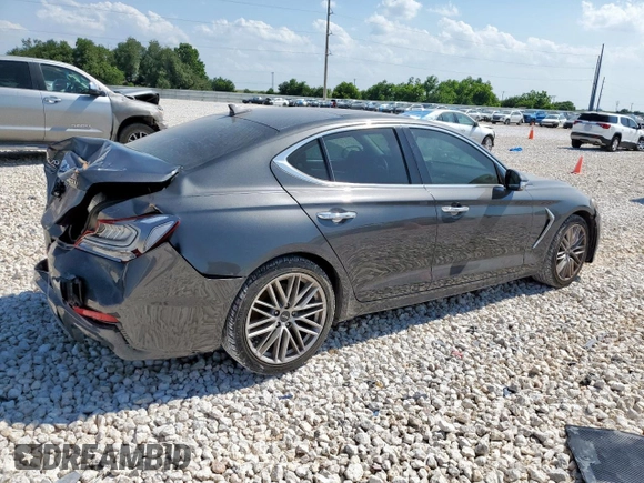 2020 Genesis G70 2.0T z VIN KMTG34LA3LU053274, wystawiony jako Copart lot #57417285 z przebiegiem 89 091 mil mil oraz Szkoda całkowita • Salvage title. Historia ofert i sprzedaży dostępna na DreamBid. Obrazek 3.