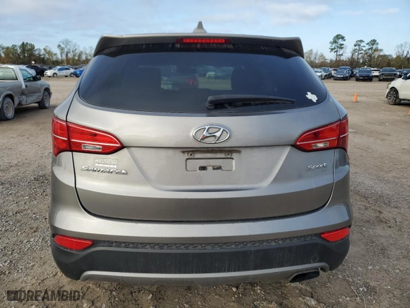 2016 Hyundai Santa Fe Sport with VIN 5XYZT3LB1GG318307, listed as a Copart auction lot 85801254 with 188,684 mi miles and Salvage Title. Bid and sale history available at carsss.com. Image 6.