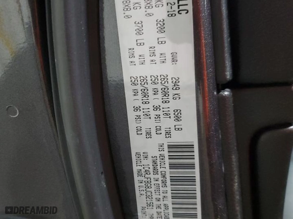2018 Jeep Grand Cherokee Limited with VIN 1C4RJFBG8JC321561, listed as a Copart auction lot 41998655 with 82,451 mi miles and Salvage Title. Bid and sale history available at carsss.com. Image 13.