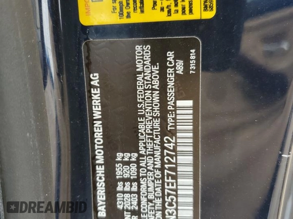 2014 BMW 4 Series 428i с VIN WBA3N3C57EF712742, выставлен на аукционе Copart как лот 52981695 с пробегом 102 313 миль миль и Списание • Salvage title. История ставок и продаж доступна на DreamBid. Изображение 12.