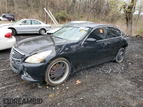 2012 Infiniti G25 x z VIN JN1DV6AR8CM861056, wystawiony jako Copart lot #51791045 z przebiegiem Nie podano mil oraz Szkoda całkowita • Salvage title. Historia ofert i sprzedaży dostępna na DreamBid. Obrazek 1.