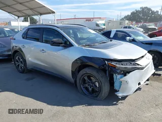 2024 Toyota bZ4X XLE with VIN JTMABACA7RA079957, listed as a IAAI auction lot 40566017 with 231 mi miles and . Bid and sale history available at DreamBid. Image 1.