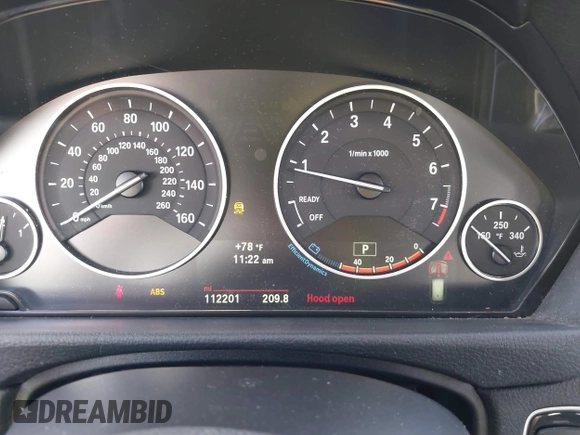 2014 BMW 3 Series 328i xDrive with VIN WBA3G7C58EKN36972, listed as a IAAI auction lot 41854952 with 112,201 mi miles and . Bid and sale history available at carsss.com. Image 7.