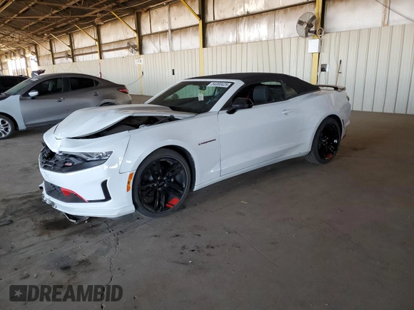 2022 Chevrolet Camaro 1LT with VIN 1G1FB3DS1N0129155, listed as a Copart auction lot 54380425 with 21,079 mi miles and Salvage Title. Bid and sale history available at DreamBid. Image 1.